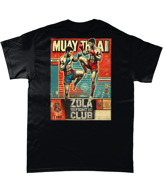 Muay Thai Fight Distressed Graphic T shirt